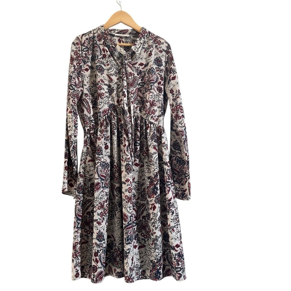 Chic Long Sleeve Floral Dress